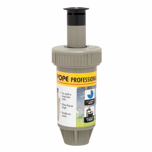 Pope 50mm Professional Pop Up Sprinkler - 3/4 Circle - ABS Plastic - Efficient Water Delivery - Auzzistore