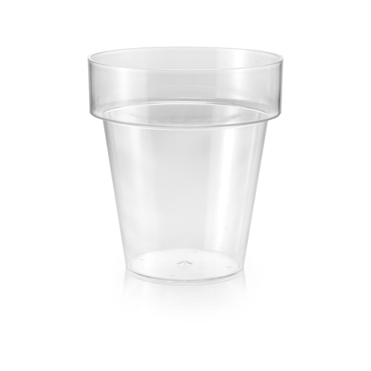Eden Clear Planter 20cm Polypropylene Lightweight Durable Design