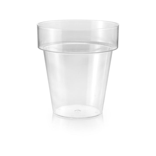 Eden Clear Planter 20cm Polypropylene Lightweight Durable Design