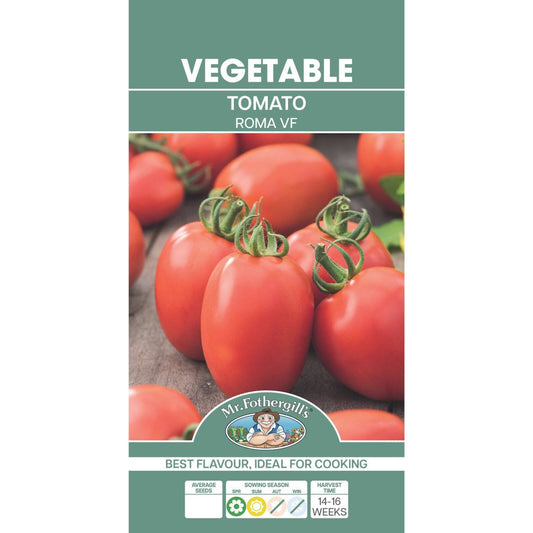 Mr Fothergill S Roma Tomato Seeds - 100 Seeds - Red - Juicy Flavor - Auzzistore