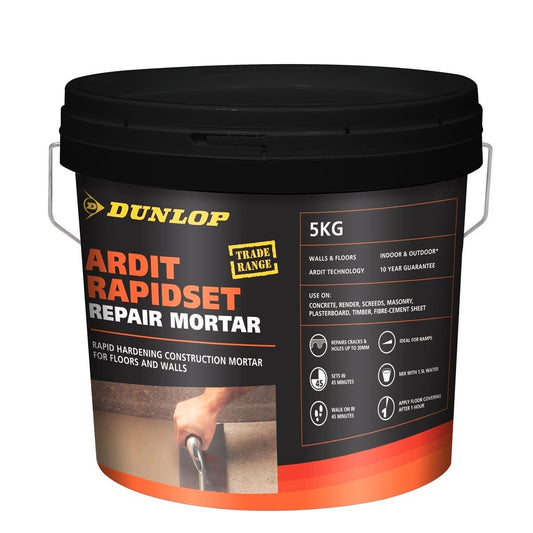 Dunlop Repair Mortar - 5kg - Portland Cement - Rapid Hardening