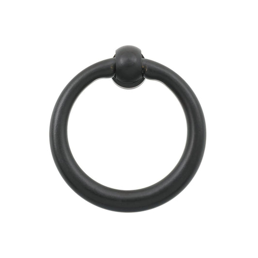 Prestige 38mm Black Ring Pull - Zinc Alloy - Easy Install - Modern Design