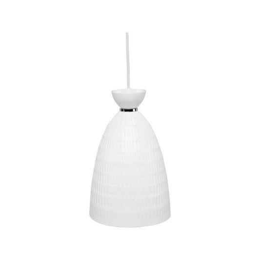 Brilliant Minca Pendant Light - 16cm - White - DIY Installation - Metal Shade
