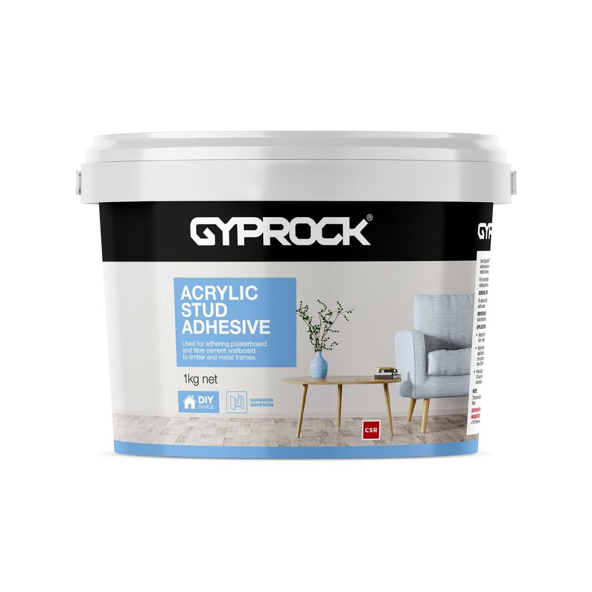 Gyprock Acrylic Stud Adhesive 1kg - Superior Adhesion - Easy Application