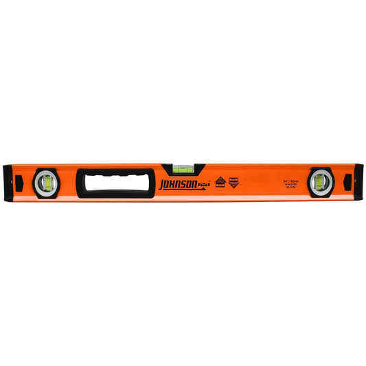 Johnson 600mm 24" Aluminium Box Level - Durable Tool for Accurate Measurements - Auzzistore