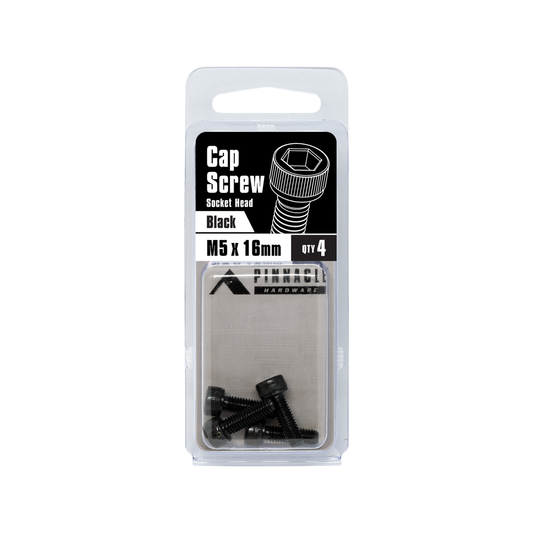 Pinnacle M5 x 16mm Black Oxide Socket Head Cap Screws - 4 Pack – view 2 - Auzzistore
