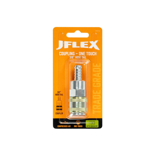 Jflex 3/8" Hose Tail Coupling - Nitto Equivalent - High-Flow 101 CFM – view 2 - Auzzistore