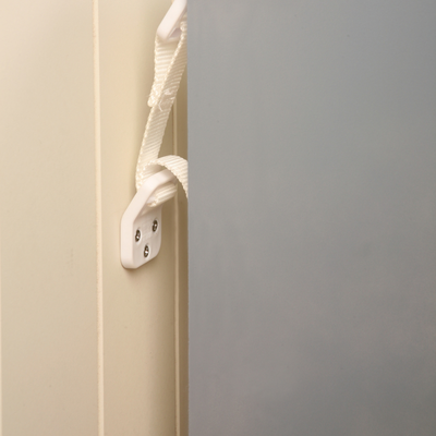 Dreambaby Child Safety Strap 2 Pack - Heavy-Duty - White - Prevents Tipping