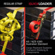 Quickloader Retractable Ratchet Strap Tie Down 5m x 35mm 1000kg - 2 Pack - Red - Heavy-Duty Cargo Securement