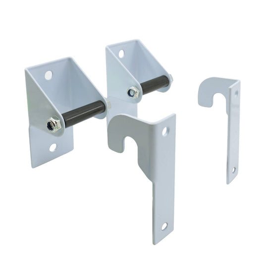 Carinya Universal Clothes Dryer Wall Mount Kit - 2 Wall Brackets - White - 40mm x 35mm x 80mm - Auzzistore