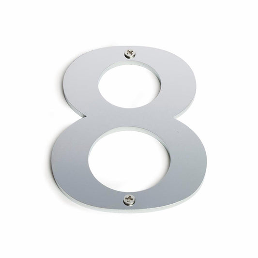 Sandleford 100mm House Number 8 - Brushed Stainless Steel - Durable