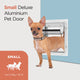 Hakuna Pets Small Pet Door - 170mm x 230mm - Aluminium - Lockable