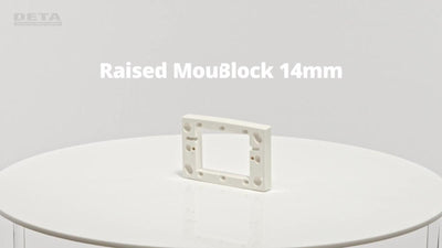 Deta Shallow Mounting Block - 14mm Deep - Polycarbonate - Versatile Use