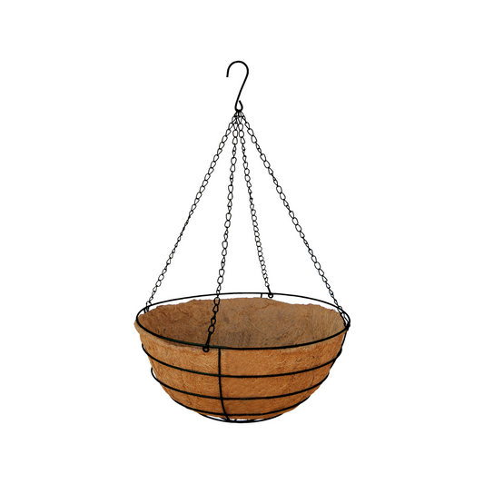 Brunnings Beehive Hanging Basket 30cm Metal With Liner Durable Design