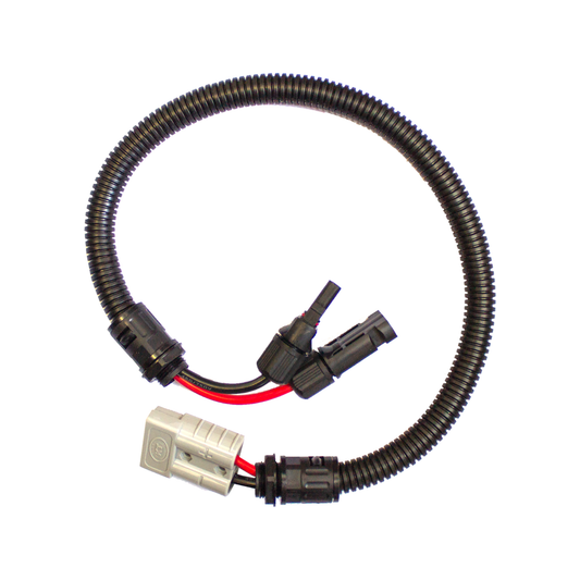Kt Solar 600mm HD Connector 50A MC4 Plug & Socket - Black - Heavy Duty - Auzzistore