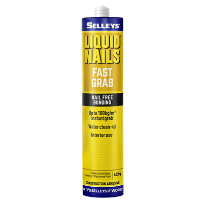 Selleys Construction Adhesive Liquid Nails Fast Grab 420g 20 Pack