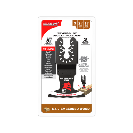 Diablo 65mm Bi-Metal Multi Tool Blades - 3 Pack - Universal Fit - Durable - Auzzistore