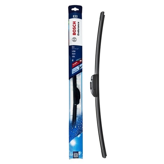 Bosch 22 Flat Endurance Wiper Blade - 550mm - Hook Type - Long-Life Rubber