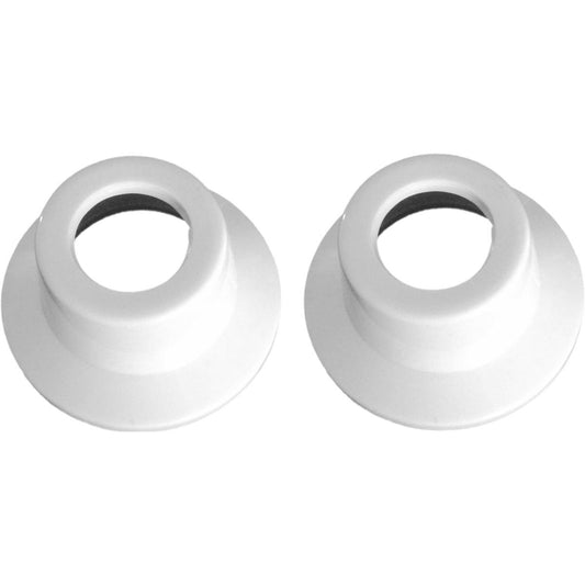 Shaw Mason White Plastic Basin Flange 2 Pack - 154mm PVC - Neat Finish - Auzzistore