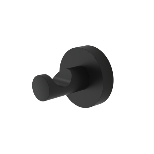 Caroma Matte Black Cosmo Robe Hook - 45mm x 45mm x 45mm - Black