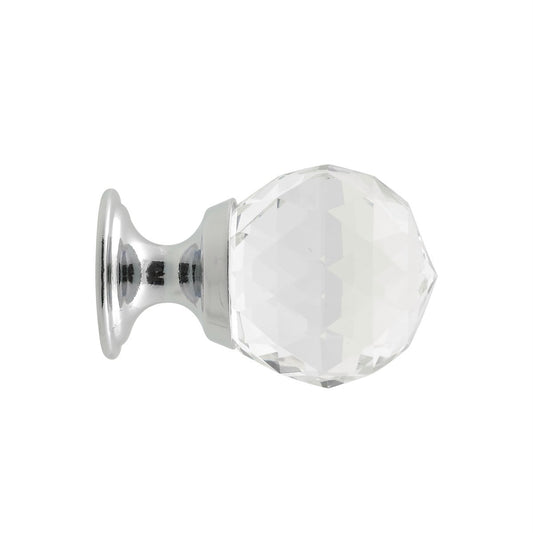 Prestige Glass Knob - 25mm - Chrome Plated - Contemporary Design – view 2