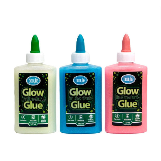 Boyle Glow in the Dark Adhesive Craft Glue - 147ml - Safe for Children - Auzzistore