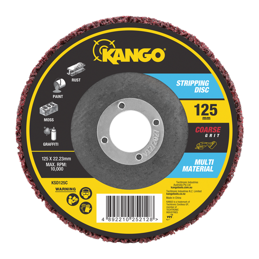 Kango 125mm Coarse Grit Stripping Disc - Rust & Paint Removal Tool - Auzzistore