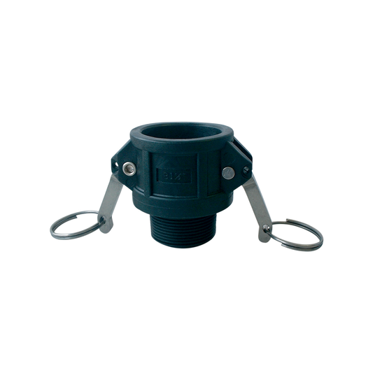 Philmac 2 Polypropylene Type B Camlock Fitting - 1/2" to 4" - Black - Auzzistore