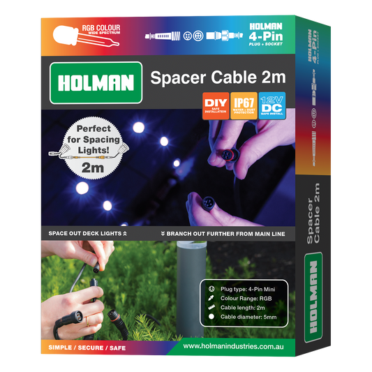 Holman RGB Colour Connection Tee - 100mm - Weather Resistant - Outdoor Use