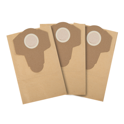 Powerfit 20L Dust Bag 3 Pack - Paper - Easy To Carry - Compatible With Ryobi