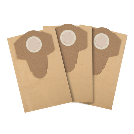 Powerfit 20L Dust Bag 3 Pack - Paper - Easy To Carry - Compatible With Ryobi