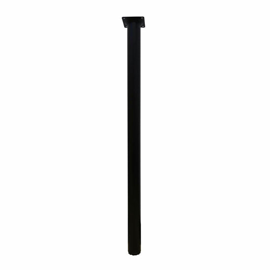 Adoored Black Metal Round Furniture Leg 40mm x 710mm - 1 Pack - Auzzistore