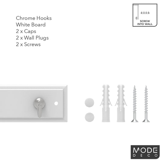 Mode Perma White Board - Key Rack - 240mm MDF - Durable Design – view 2