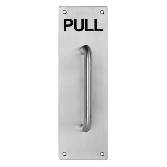 Lemaar D Pull Handle - 250 x 65 x 2mm Satin Stainless Steel - DDA Compliant - Auzzistore