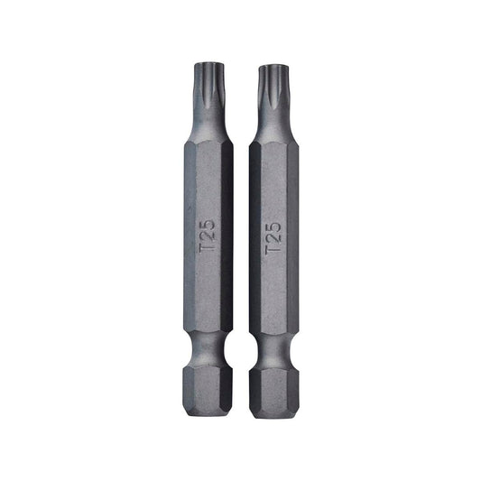 Irwin Power Bits TX25 50mm 2pk - Durable S2 Alloy Steel - Magnetised Tips - Auzzistore