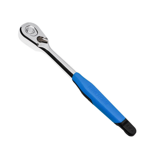 Kincrome 1/2 Drive 90 Teeth Quick Release Grip Ratchet - 120T Mechanism - Chrome Vanadium Steel - 290mm Length