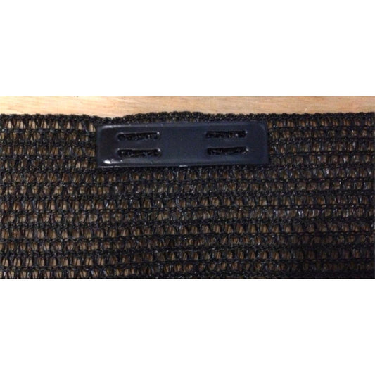 Coolaroo Black Timber Fasteners - 50 Pack - Steel - Easy To Use - Auzzistore