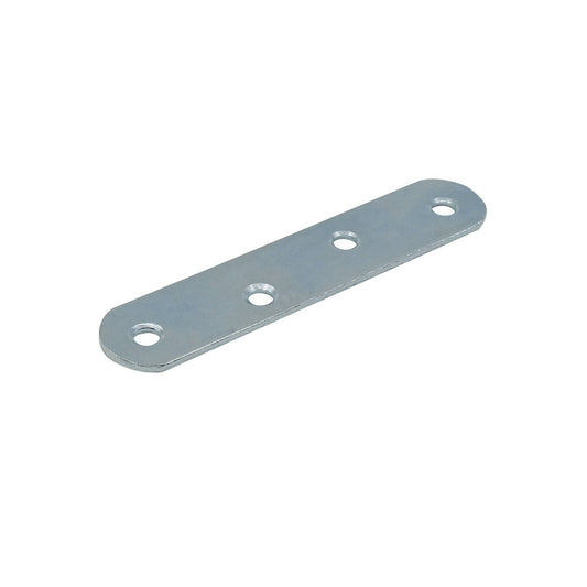 Carinya Zinc Plated Mending Plate 4 Pack 97 x 20 x 2mm Silver - Auzzistore