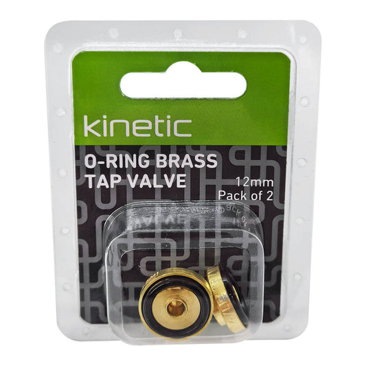Kinetic 12mm O Ring Brass Tap Valve - Pack of 2 - Durable & Leak-Free – view 2 - Auzzistore