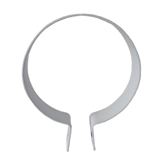 Kinetic Pipe Saddle Clips 90mm 2 Pack Iron White Secure Plumbing - Auzzistore