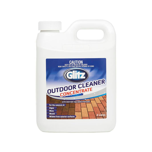 Glitz Outdoor Cleaner Concentrate 2L HDPE Bottle Restores Surfaces