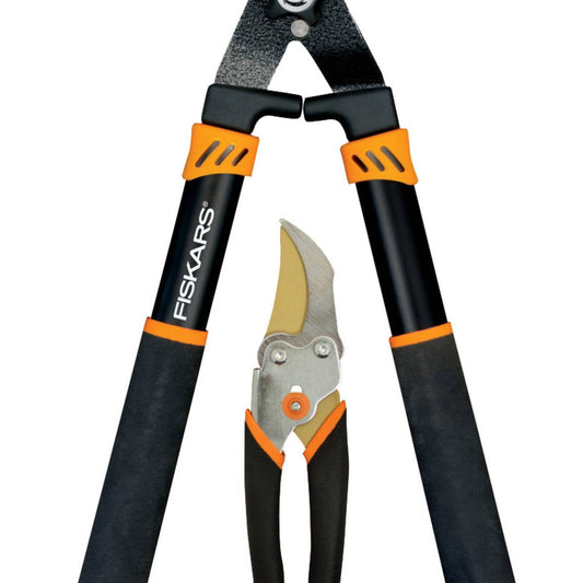 Fiskars Titanium Hedge Shear and Pruner Set 1048180 - 16mm Cutting Capacity - Ergonomic Design – view 2 - Auzzistore