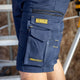 Dewalt Navy Bennington Prostretch Shorts Size 40 - 360° Flexibility - UPF 50+