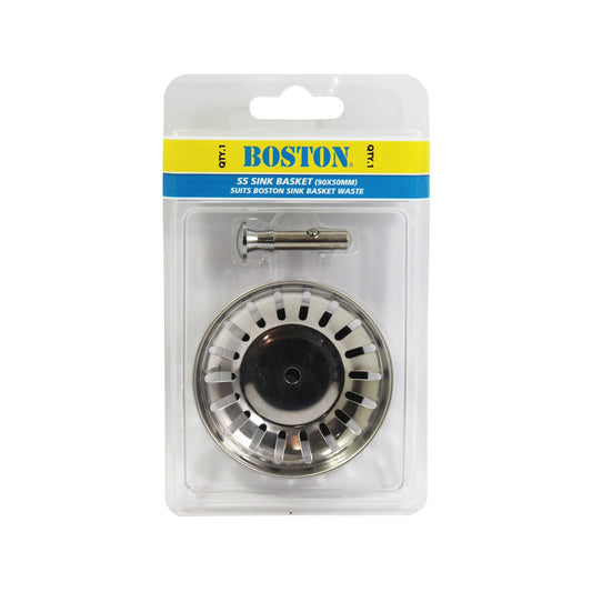 Fix a Sink Stainless Steel Sink Strainer - 90 x 50mm - Silver – view 2 - Auzzistore