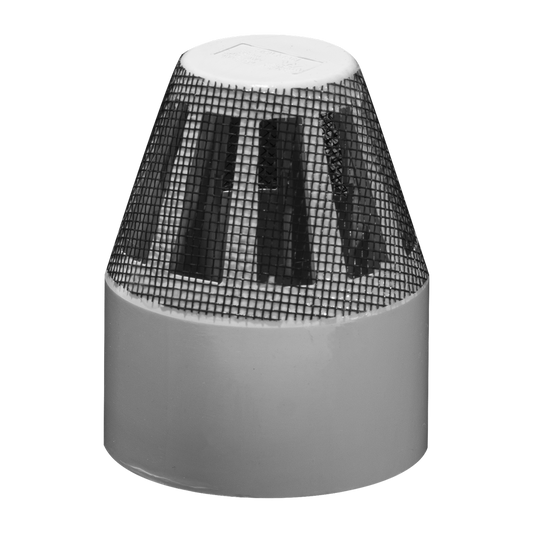 Holman 50mm PVC DWV Insect Proof Vent Cowl - Grey - Durable - Lightweight