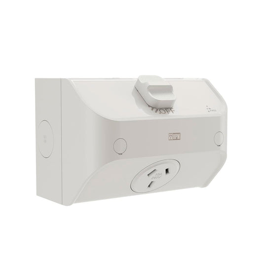 Hpm Aqua Powerpoint - 10A - UV-Stabilised Polycarbonate - Weatherproof - Auzzistore