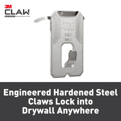 3M 20kg CLAW™ Drywall Picture Hangers With Temporary Spot Markers 8 Hangers And 4 Markers