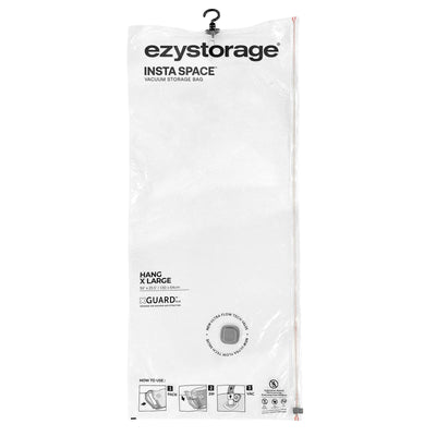 Ezy Storage Large Insta Space Hang Flat Vacuum Bag 1 Pack 640mm x 1500mm - Reusable - Rapid Compression