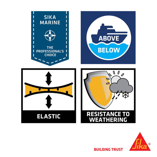 Sika Sikaflex 291 Marine Sealant - 310ml - Black - Weather Resistant – view 2 - Auzzistore