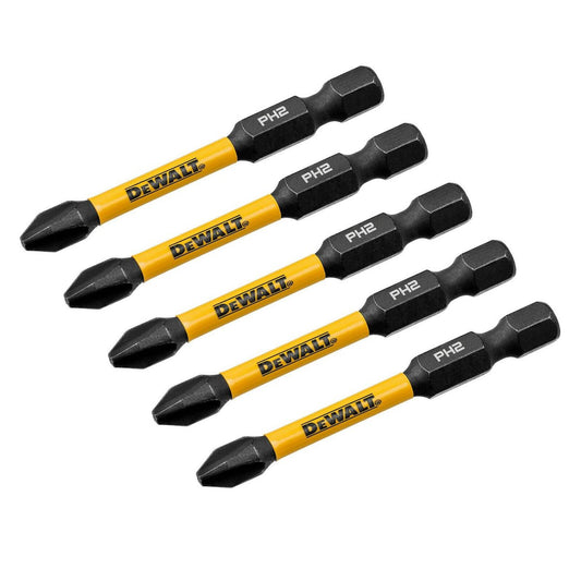 Dewalt Flextorq Driver Bit 5 Pack - 57mm PH2 - Impact Ready - Durable – view 2 - Auzzistore